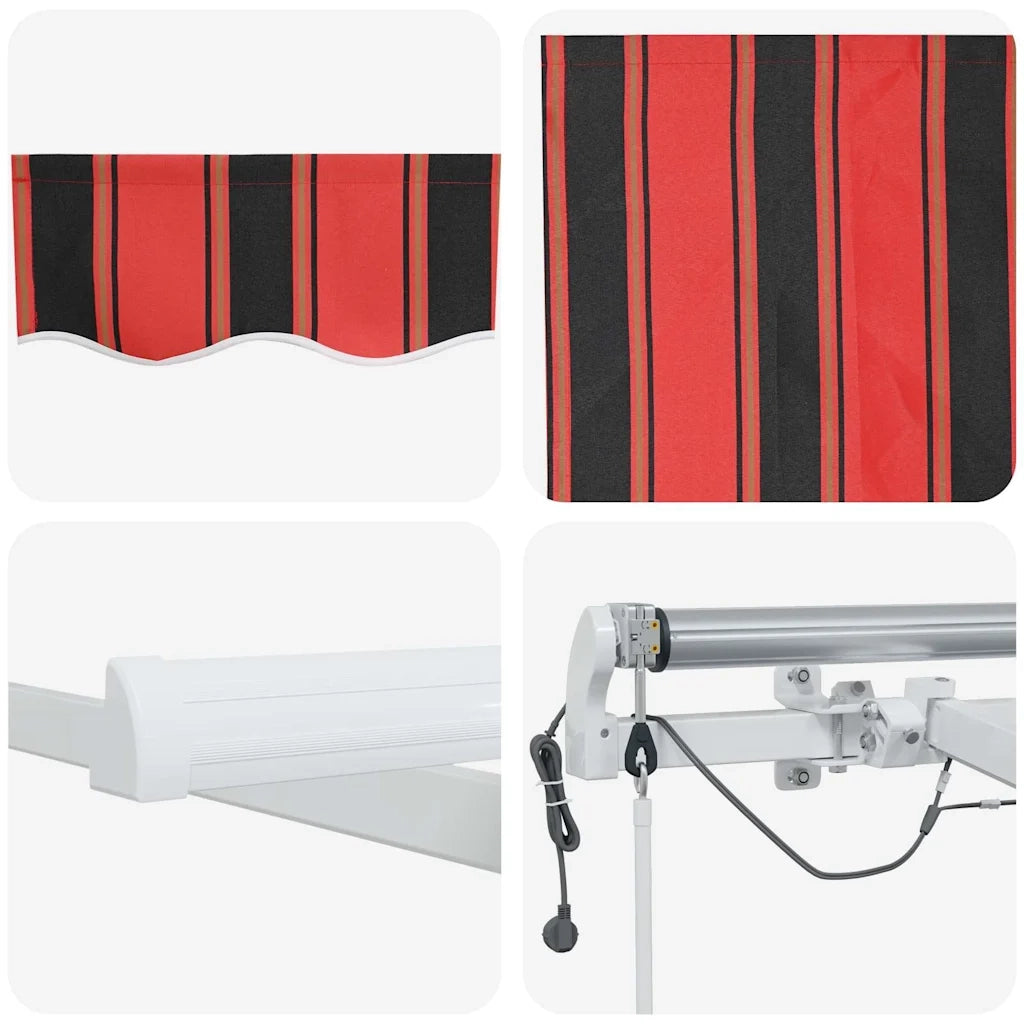 Tenda Retrattile Arancione e Marrone 600 × 300 cm 3331592
