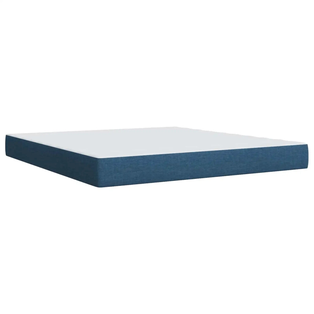 Letto box spring con materasso Blu 180 x 200 cm Tessuto 3451523