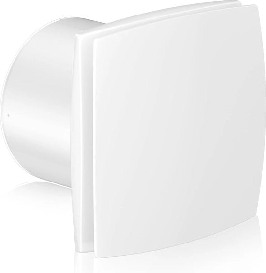 Ventilatore di aspirazione con valvola di ritorno per bagno-camera da letto - installabile su parete o soffitto - 201 m3 / h - 150 mm