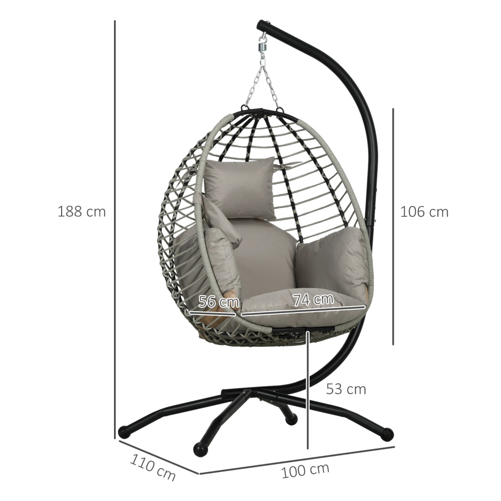 Poltrona a dondolo ¨C zephmum ¨C Grigio