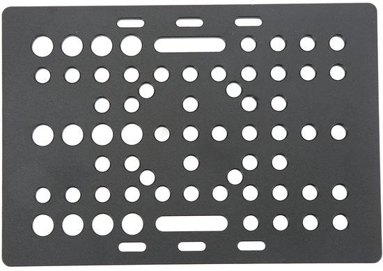 Pannello di Portata Alta Resistenza - Alluminio - Nero Anodizzato - Duraturo - Pannelli di Coda - Sopravvivenza all'Usura - Pannello di Portata