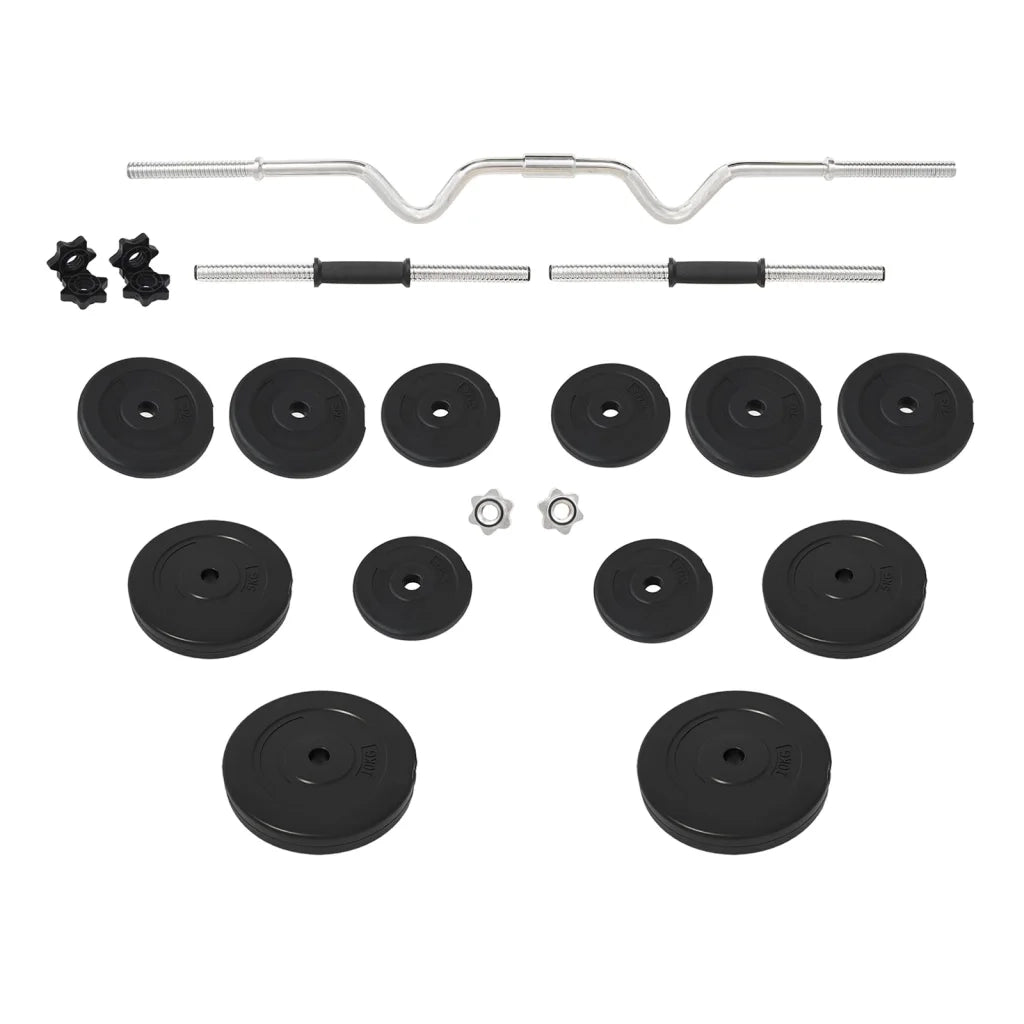 Set Bilanciere Curl e Manubri con Dischi 60 kg CFW1597402