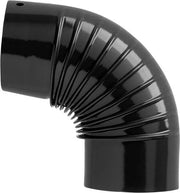 GOMITO SMALTATO 90  ° 'CLASSIC'  EE ? 100 mm - Col. nero - SAVE