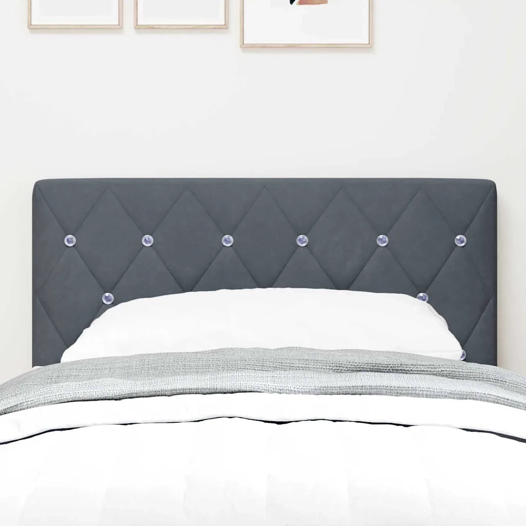 Testiera | Testata Grigio scuro 80 cm Velluto