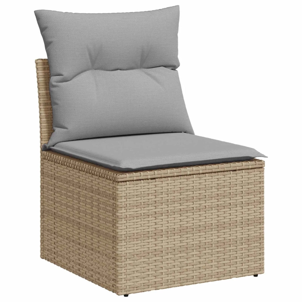 Set di divani 5 pz Beige e Grigio Chiaro 3447885
