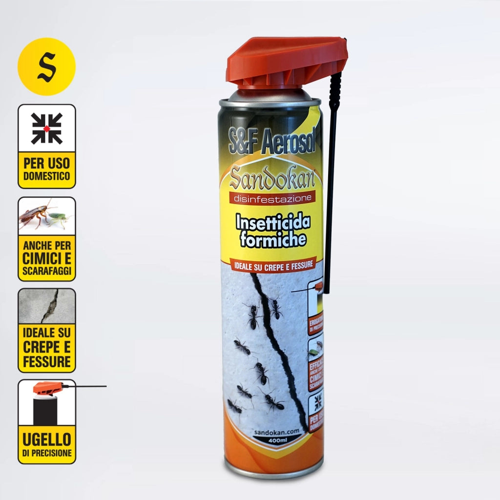 Insetticida formiche e striscianti 400 ml con getto di precisione