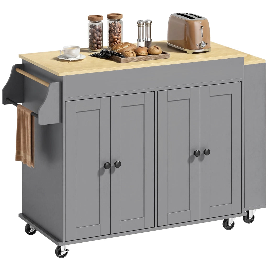 Isola Cucina con Ruote ¨C Zephmum ¨C Grigio