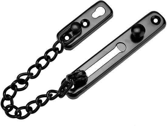 Chiusura a catena in acciaio inossidabile - Sicurezza antidielemazione - Blocco porta - Lunghezza catena 196 mm - Peso 113 g - Chiusura porta