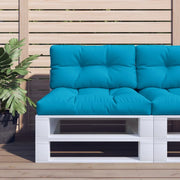 Cuscini per Pallet 2 pz Azzurro in Tessuto 360693