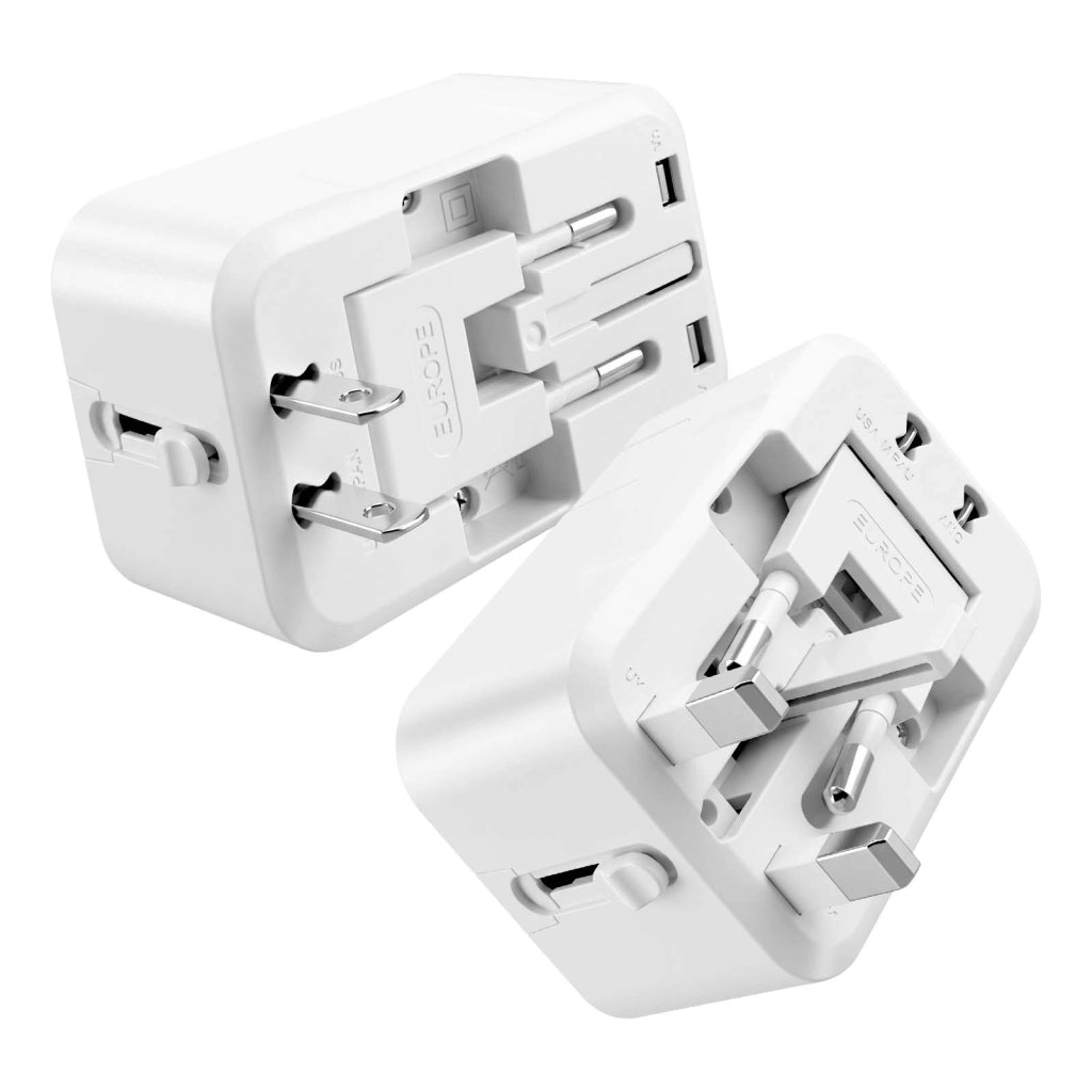 Adattatore CA Multipresa Internazionale 1500W Presa Femmina Tipi da A a J Bianco LinQ