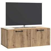 Mobile TV da Muro | Armadietto TV | Mobile Porta TV Rovere Artigianale 78,5 x 41 x 30 cm