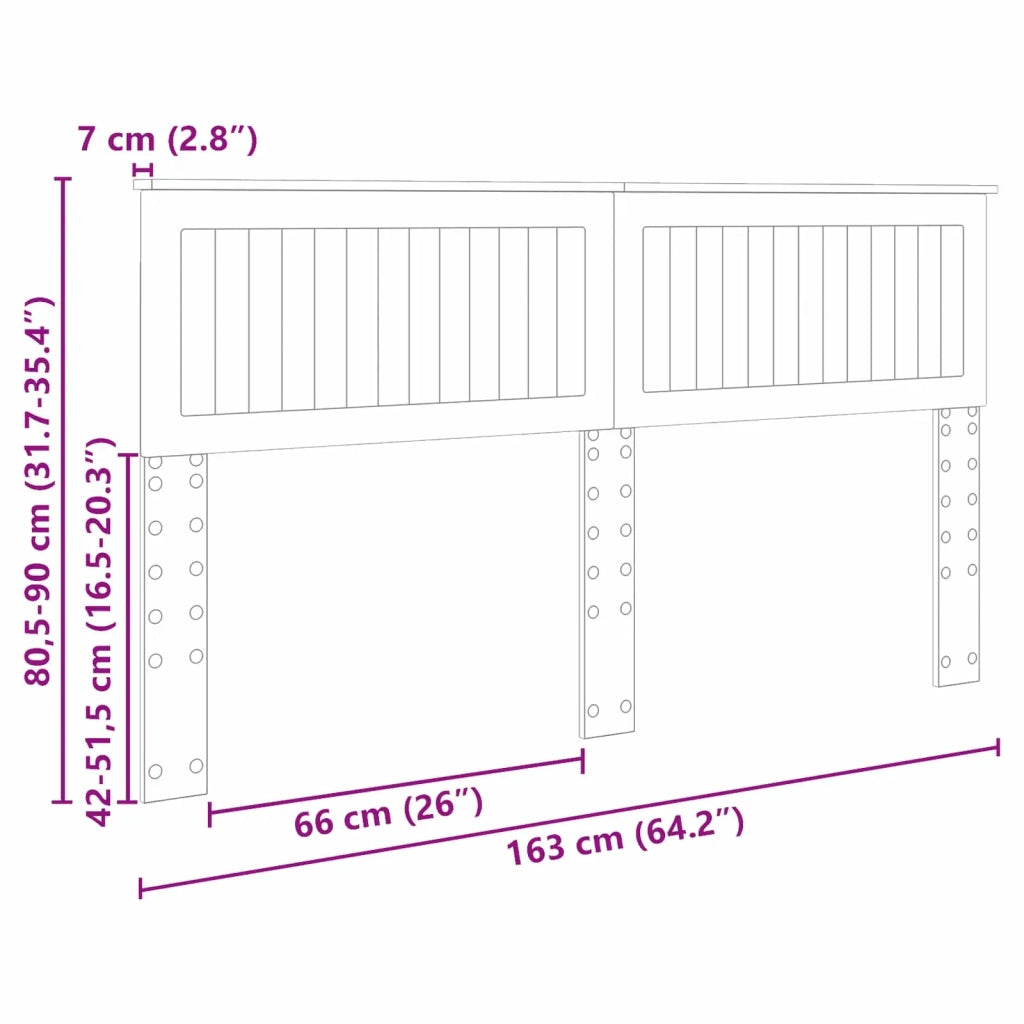 Testiera | Testata Grigio cemento Legno multistrato