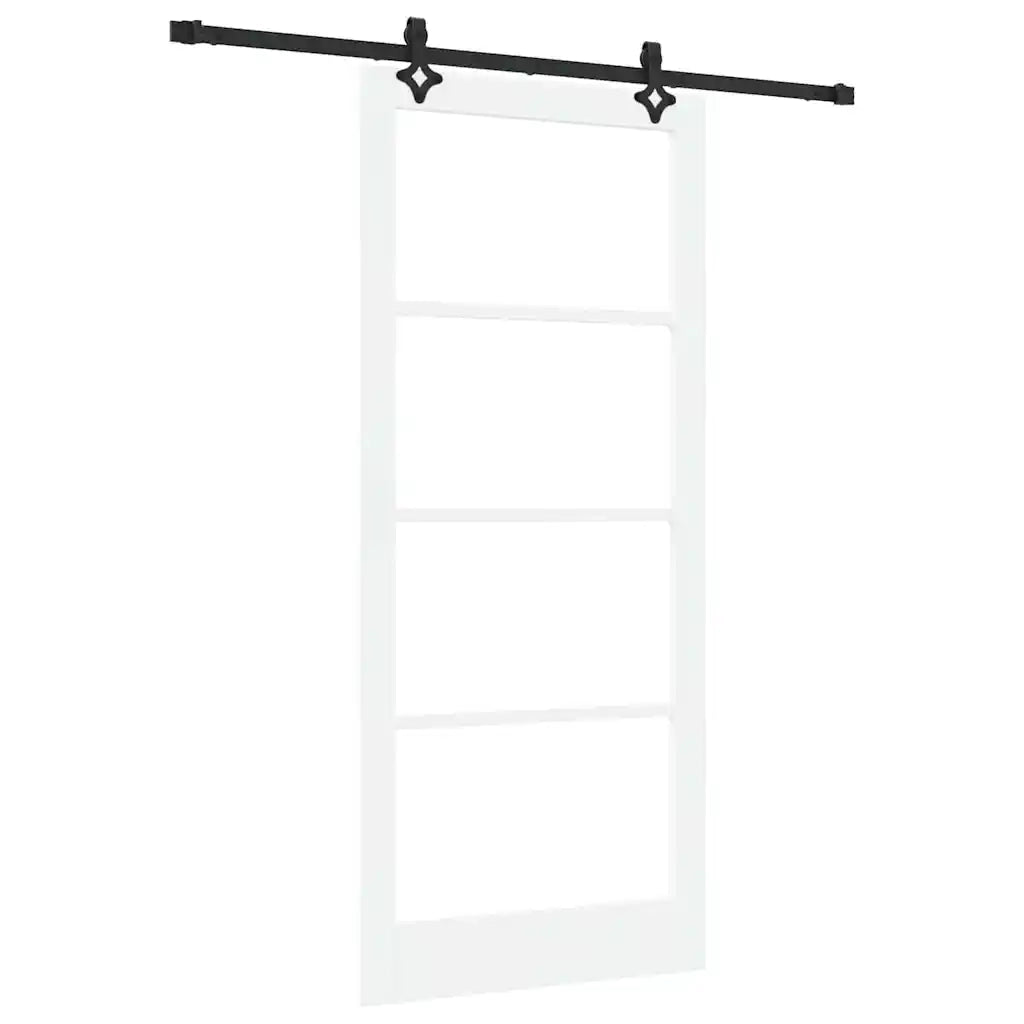 Porta scorrevole ORKDAL Bianco e Nero 93 x 211 cm 3332178