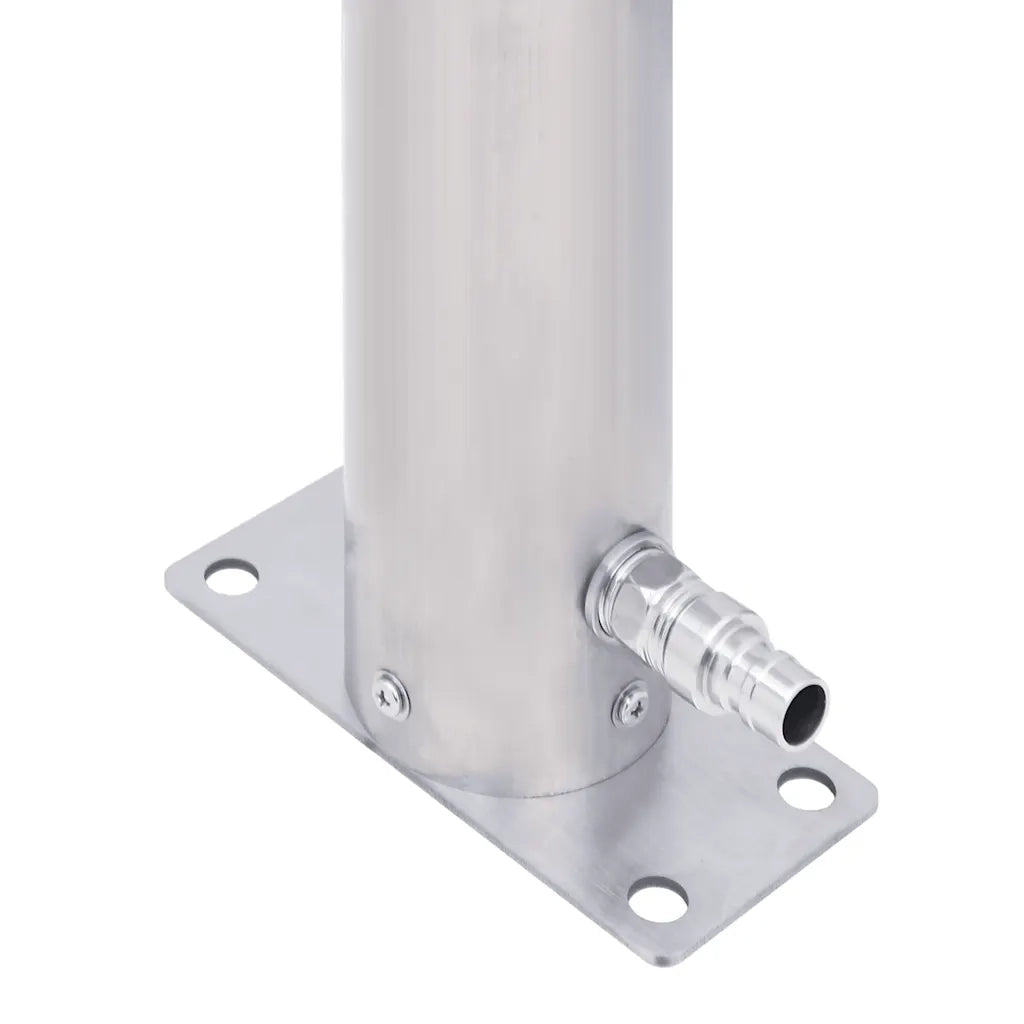Colonna d'Acqua da Giardino 100 cm Acciaio Inox Rotonda 364503