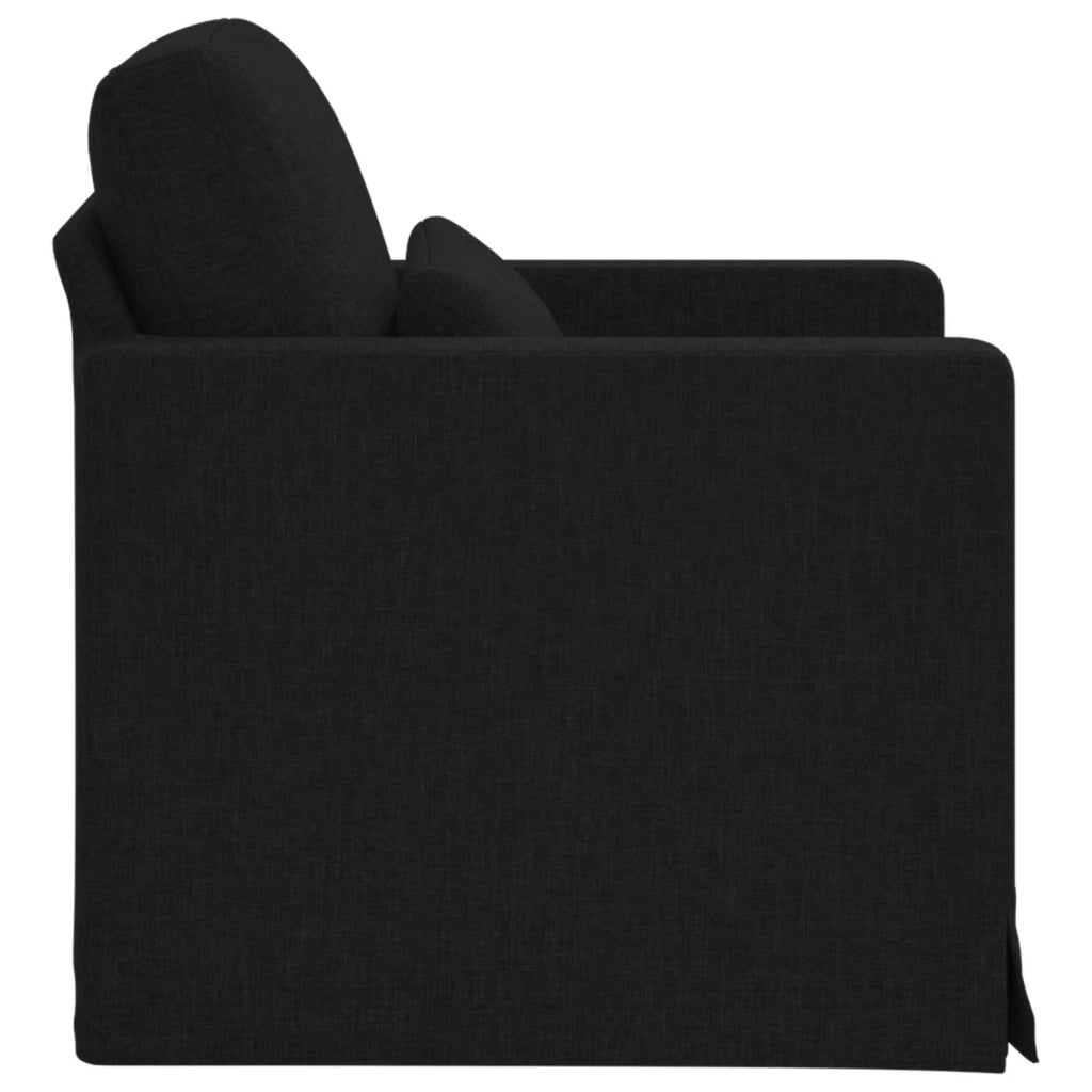 Divano Nero 78 x 78 x 80 cm Tessuto