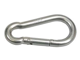 MOSCHETTONI DA POMPIERE IN ACCIAIO INOX- - mm.40x4 - 10 pezzi