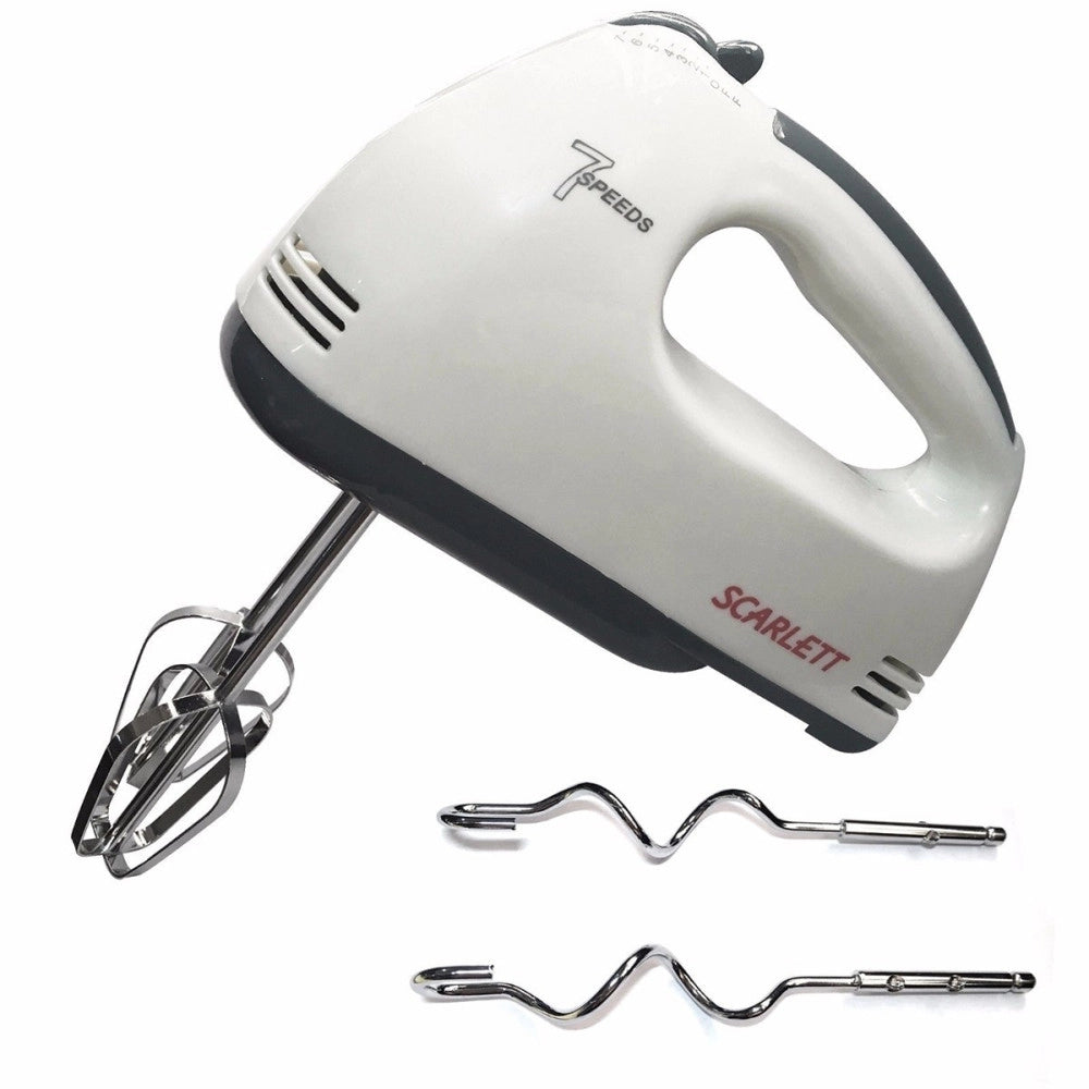 Trade Shop - Sbattitore Elettrico Frullatore Frusta Impastatore 4 Fruste 7 Velocita' He-133 -