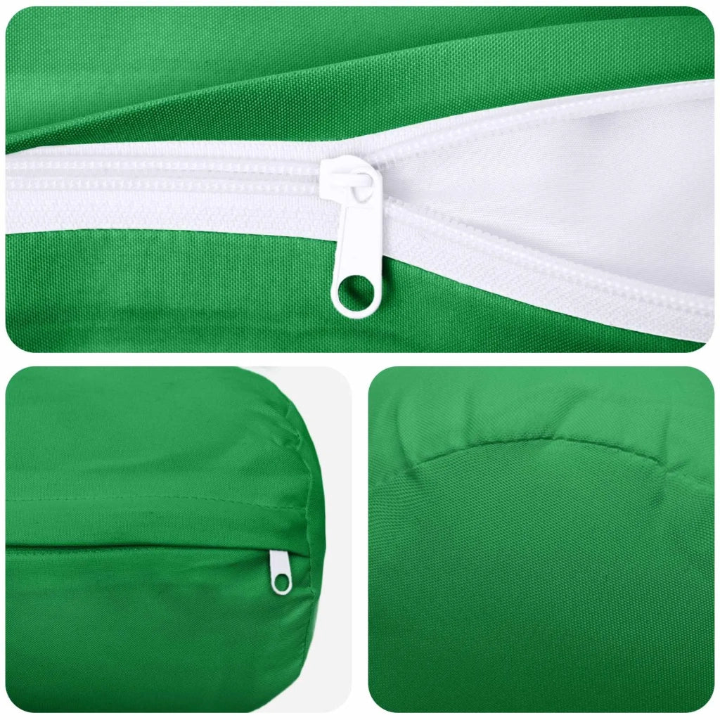 Federa 6 pcs HEERLEN Verde Ø 15 x 40 cm Poliestere 923328
