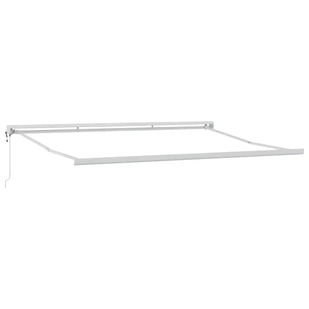 Tenda Retrattile Antracite e Bianca 4x3 m Tessuto e Alluminio