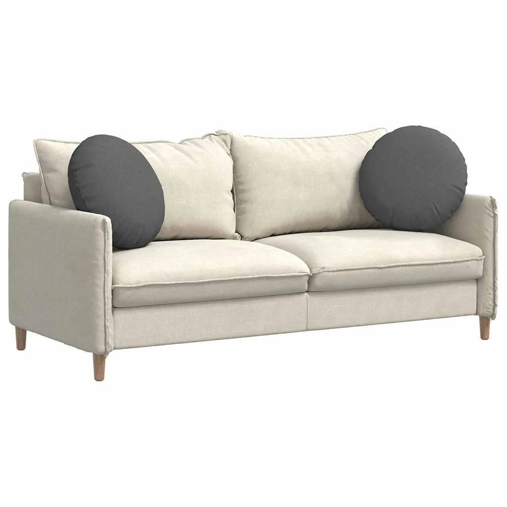 Cuscini per Seduta 2 pcs Grigio scuro Ø50 x 19 cm Tessuto 42014158