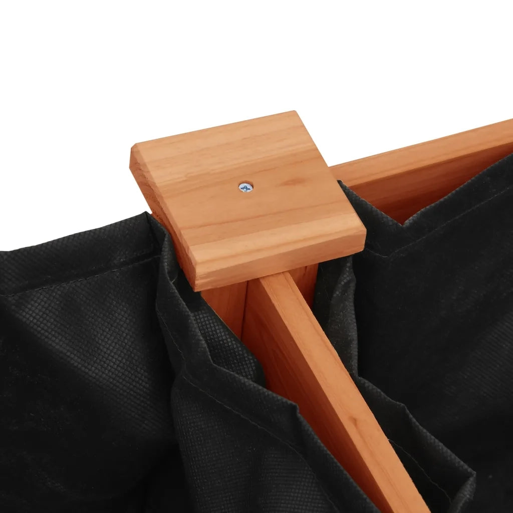 Fioriera con Fodera-Vaso-Contenitore per Piante Marrone 161x45x76cm Legno Massello di Abete