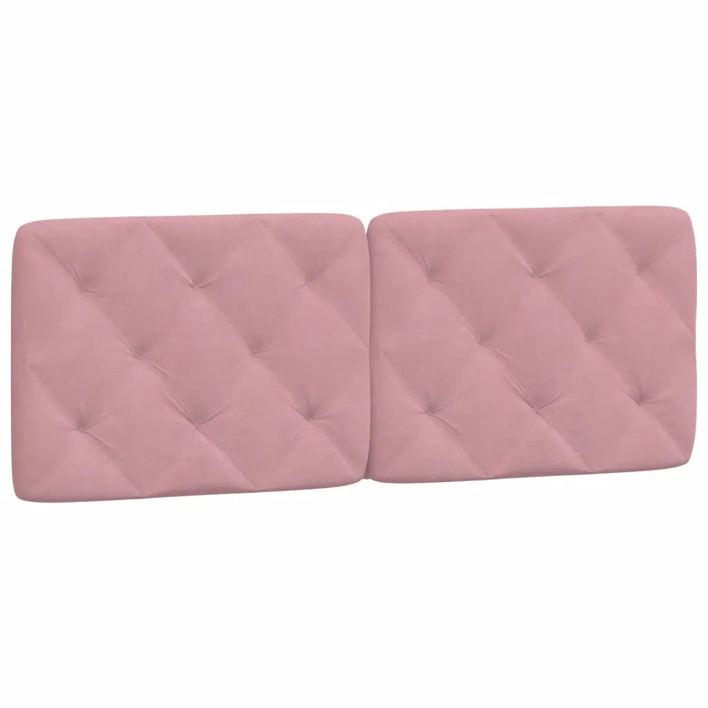 Cuscino Testiera-Cuscino per Testiera Rosa 120 cm in Velluto