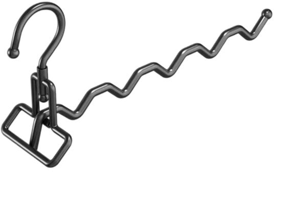 Hanger per abbigliamento - 5 fori - 33*6*15cm - Per appendere abbigliamento, calze, ecc. - Robusto e duraturo - Asciugamano multifunzionale - Asciugamano portatile per abbigliamento per viaggi in alberghi - Hanger per abbigliamento in acciaio inossidabile