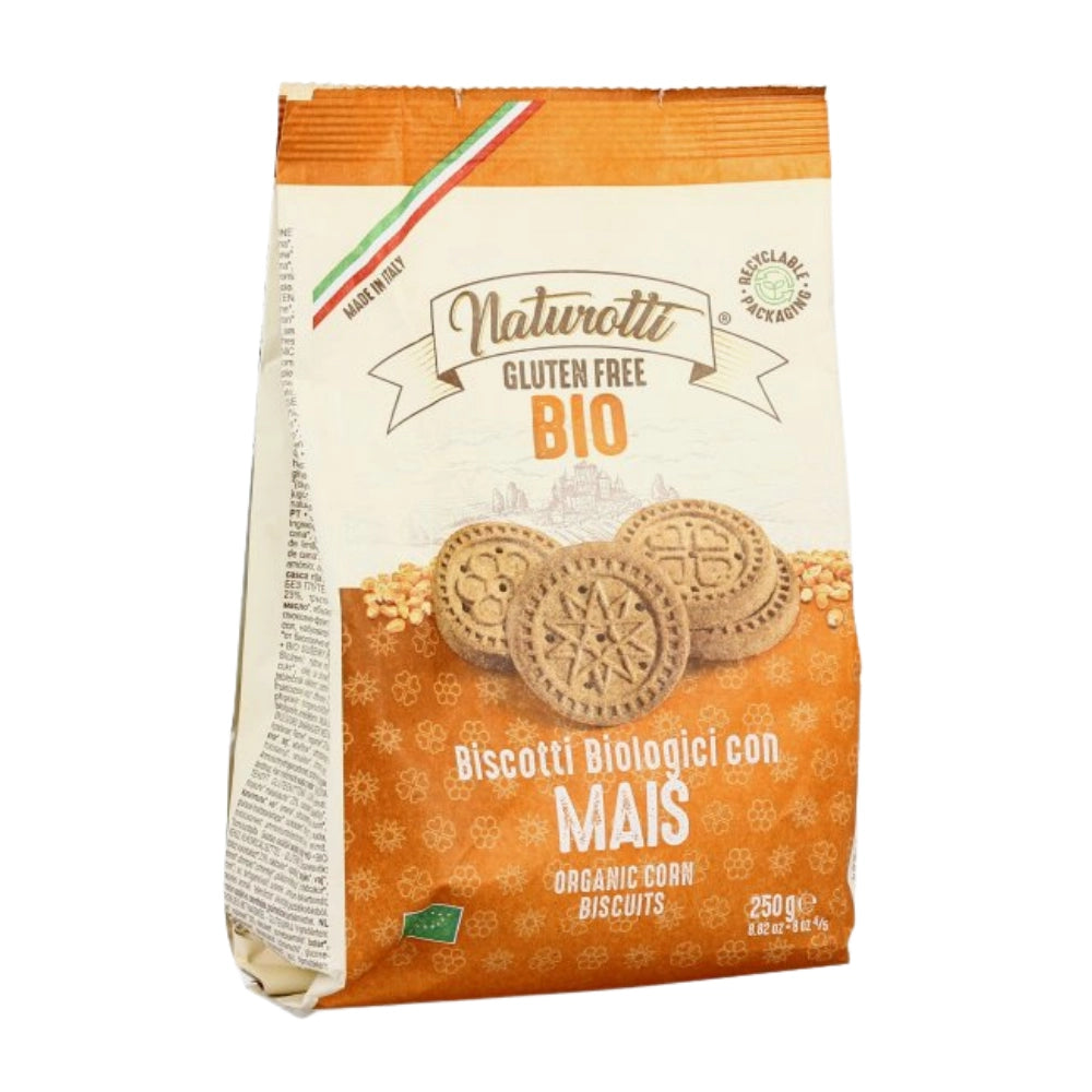 Pasta natura biscotti naturotti al mais 12 confezioni da 250 grammi