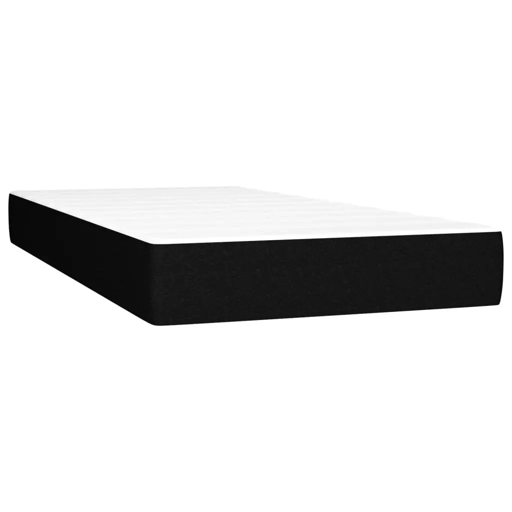 Letto a Molle con Materasso e LED Nero 90x190 cm in Tessuto 3134999