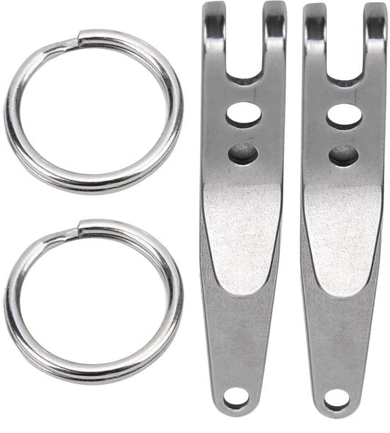 Accessorio da esterno leggero - Clip di ombrello in acciaio inossidabile - Riemclip - Serratura - Accessorio da esterno - Duraturo e flessibile - Ophangclip - Modello: Ophangclip - Materiale: Acciaio inossidabile - Dimensioni: 5 cm x 2 cm