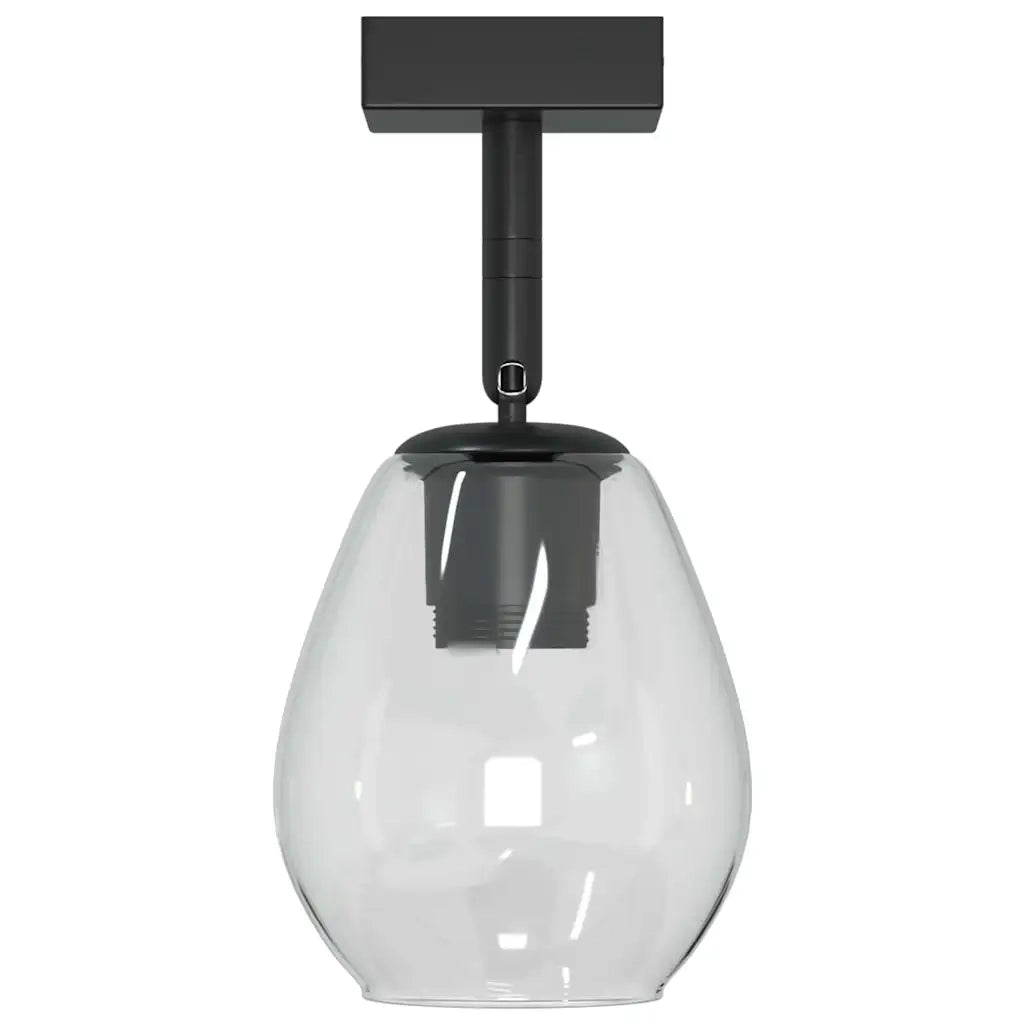 Faretto da soffitto Nero 13 x 13 x 26 cm Vetro e Metallo 42001218