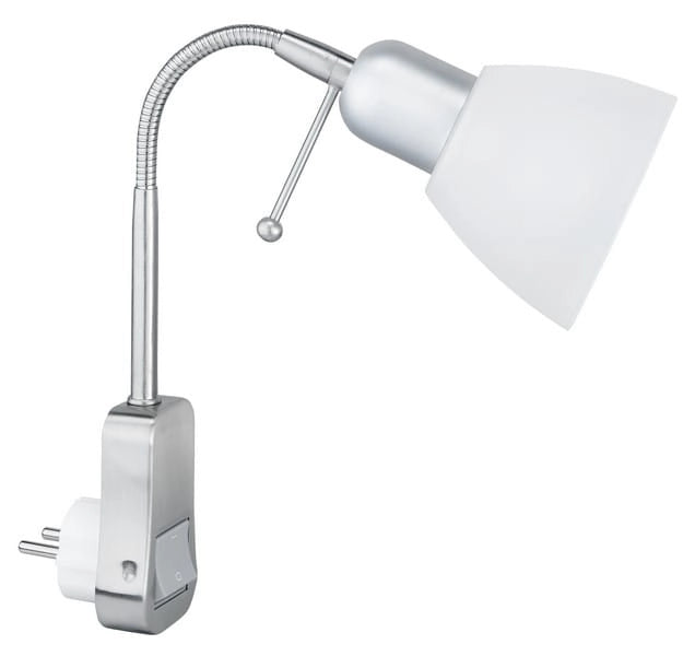 Faretto da parete Ligara argento/bianco Trio E14 40W