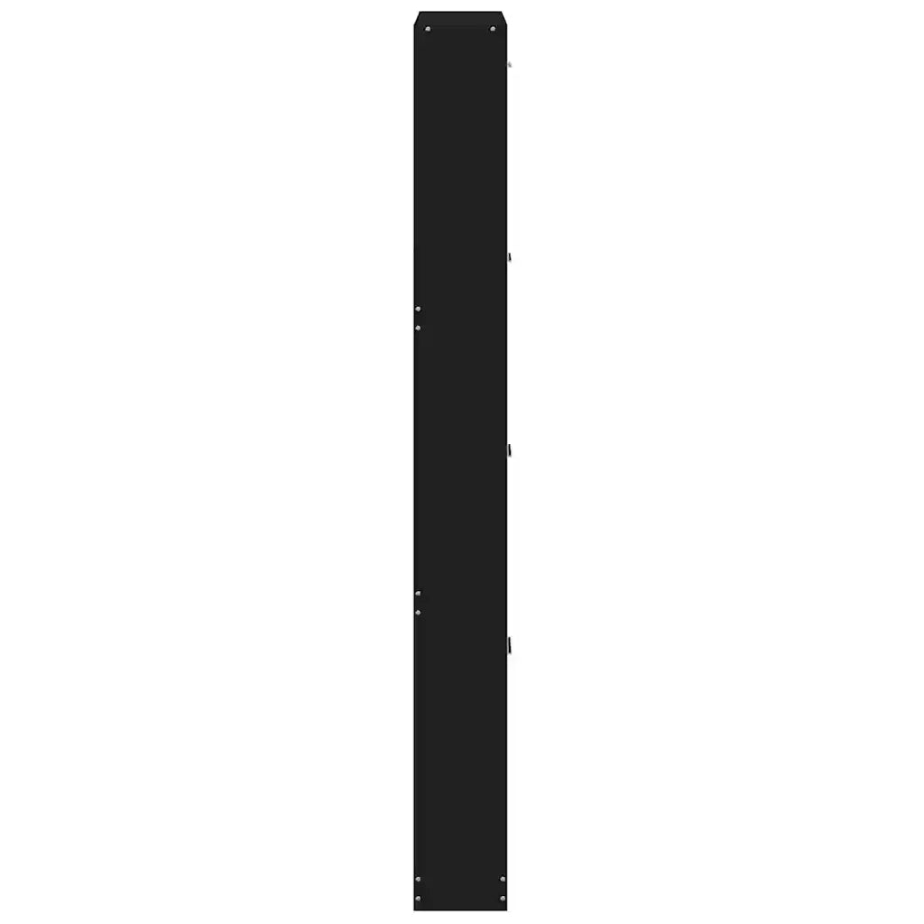 Scarpiera Nera 59x17x150 cm in Legno Multistrato 342520