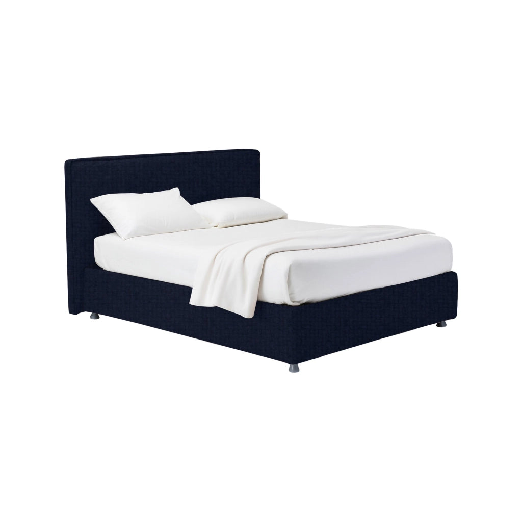 Bracknell, Letto Singolo Sfoderabile Made in Italy, Viola Scuro