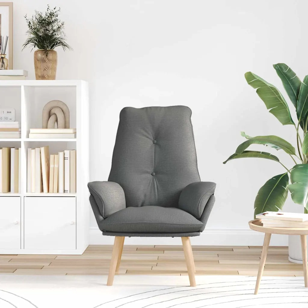 poltrona Grigio scuro 69 x 74 x 93 cm Tessuto e compensato 42001851