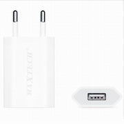 Trade Shop - Set 50 Caricatori Usb Smartphone 5v-1000ma Caricabatteria Maxtech Ca-s014 50pz -