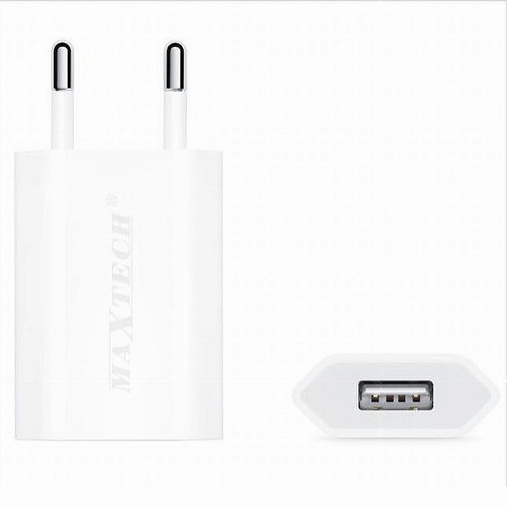 Trade Shop - Set 50 Caricatori Usb Smartphone 5v-1000ma Caricabatteria Maxtech Ca-s014 50pz -