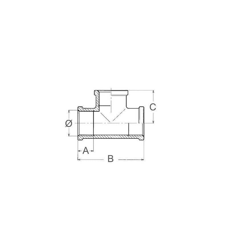 TEE DA 3/8