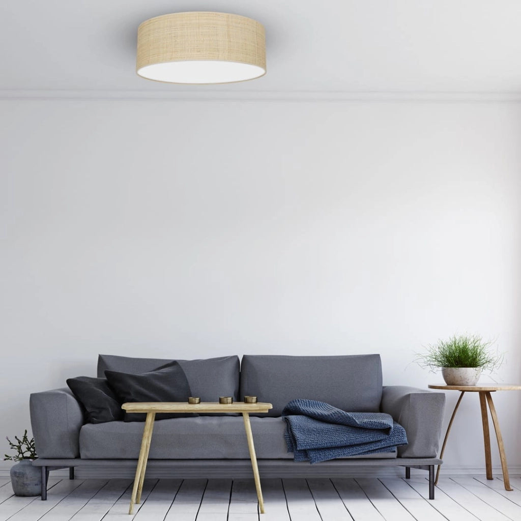Plafoniera da soffitto Marshall Milagro rattan Ø50 3xE27