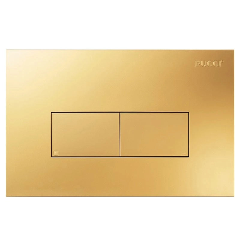 PLACCA PER CASSETTA INCASSO PUCCI ECO 2 PULSANTI LINEA MOD.2014- Oro Giallo- PUCCI- pezzi 1