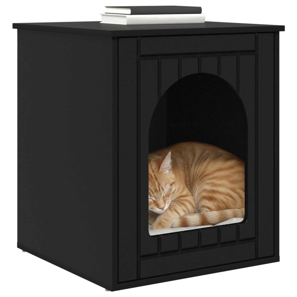 Casa per Gatti Nero 53 x 52 x 62 cm Legno multistrato 8000708