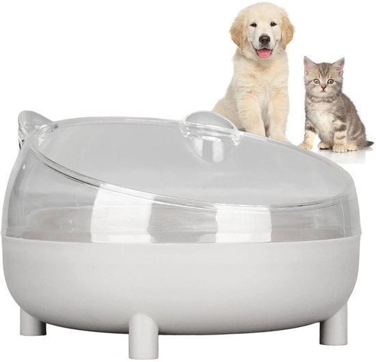 Ciotola per Animali Domestici con Superficie Inclinata - Materiale Antiscivolo PP/PS - Ciotola per Gatti