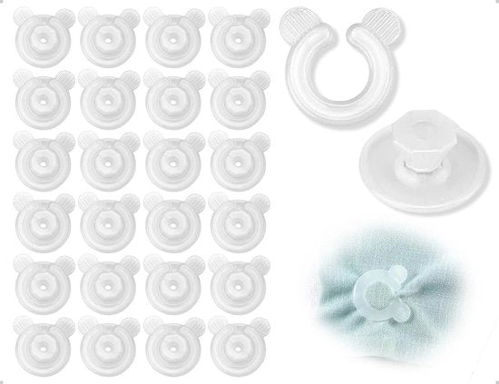 Set di 24 Chiodi Antiscivolo per Tende da Letto