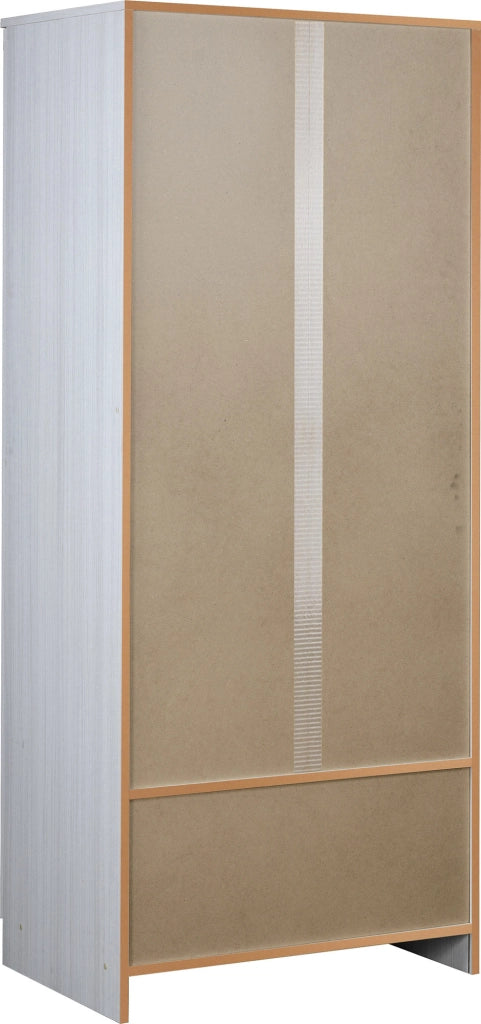 Armadio 2 Ante 77x182x52 cm Eucalipto