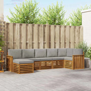 Set divano sezionale con cuscino 7 pcs Grigio Naturale e Chiaro 3375166