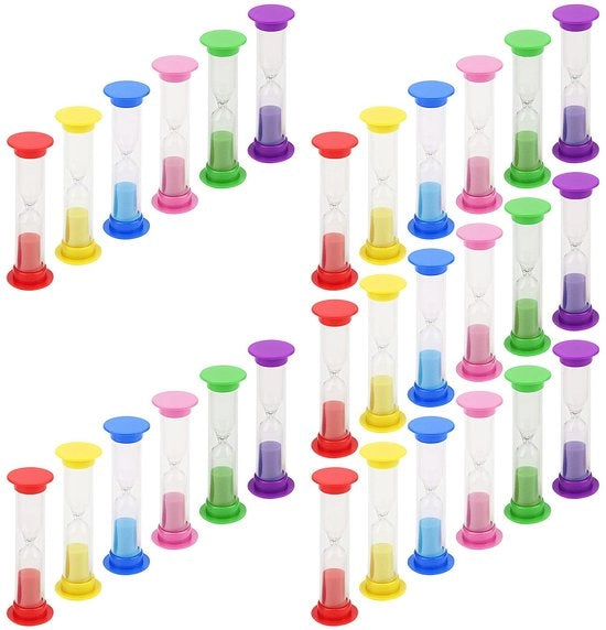 Timer a Sabbia da 3 Minuti - Contatore a Scaduto - Decorazione - Leggero - Compatta 2,5 cm x 8,7 cm