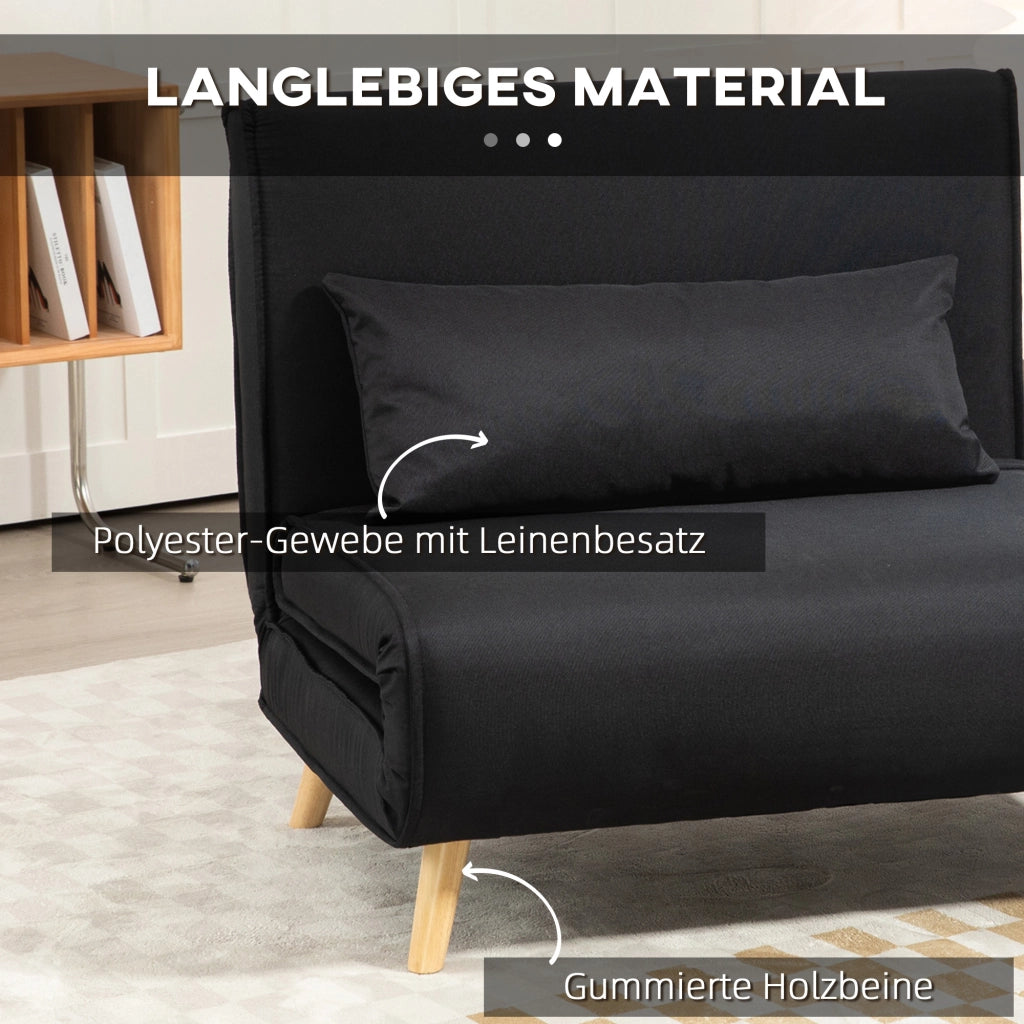 Poltrona letto ¨C zephmum ¨C Nero 94x78x80 cm