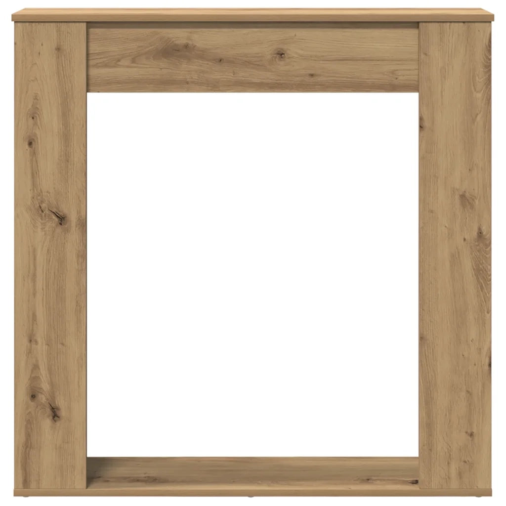 Cornice per Camino Rovere Artigianale 100x20x100 cm Truciolato 854579