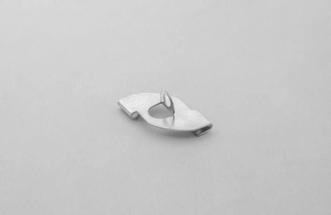 CLIP DI SUPPORTO ORIZZONTALE CON FORO PER PENDINATURA 24-26 mm - bianco - 100 pezzi- AKIFIX