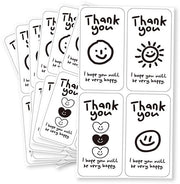 Stickers di ringraziamento personalizzati per 100 pezzi per varie occasioni